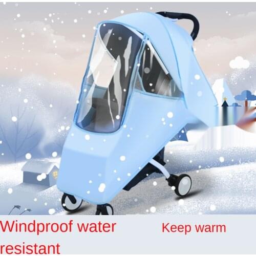 Stroller Accessories Waterproof Rain Cover Transparent Wind Dust Shield Zipper Open for Baby Strollers Pushchairs Raincoat