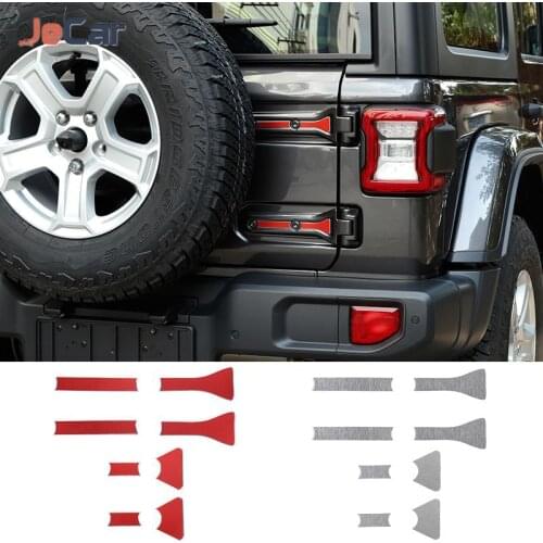Aluminum alloy Car Trunk Spare Tire Bracket Hinge Cover Car Exterior Shape For Jeep Wrangler JL 2018-2021 Car Accessories