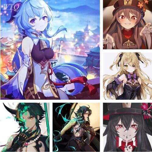 Ke Qing/xiao/hu Tao Genshin Impact Game Poster Anime Posters Wall Poster Canvas Painting Wall Decor Wall Art Picture Home Decor
