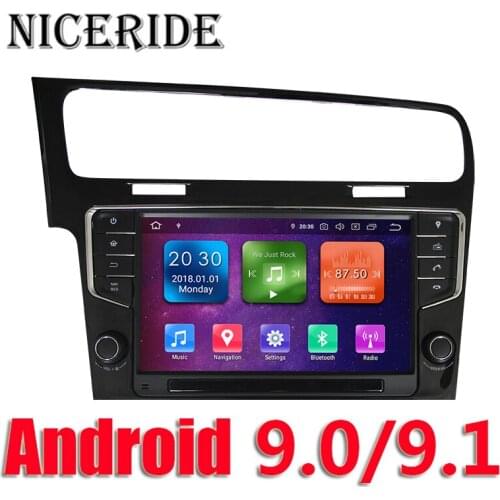 Android 9.1 9.0 Car Multimedia Player 2 Din radio DVD Automotivo For Volkswagen Golf 7 GPS Octa Core RAM 4GB ROM 32GB Radio FM