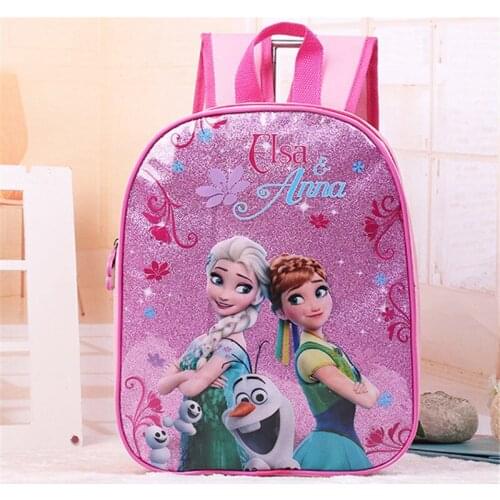 Disney cartoon princess children backpack kindergarten bag Frozen Elsa girl boy car gift bag for school student storage book