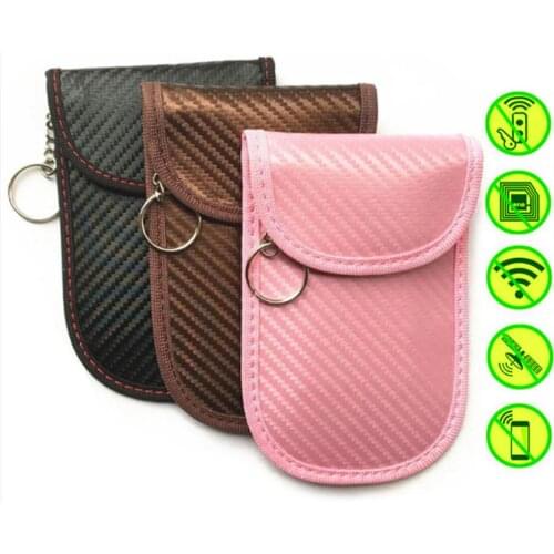 Electromagnetic radiation protective Carbon Fiber Bank Card Case, key case, mobile phone bag,EMF EMP EMW anti-radiation pocket