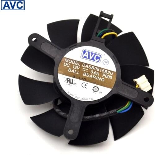 Video card fanTI GTX560 3 graphics card fan 0.6A DASB0815B2U