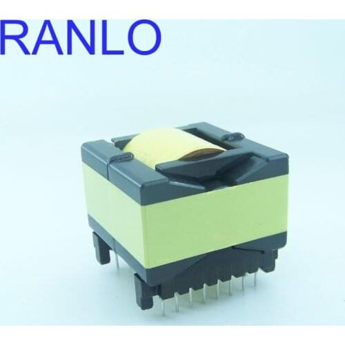 PQ5050 horizontal magnet ferrite core transformer 1:1 turns ratio 20 turns 0.1*50 litz wire