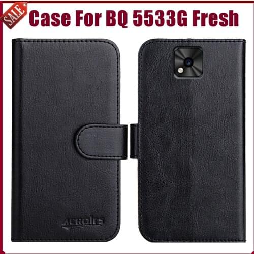 Hot! BQ 5533G Fresh Case 5.45" Fashion 6 Colors Flip Soft Leather Wallet Protective Cover For BQ 5533G Fresh Case Phone Bag