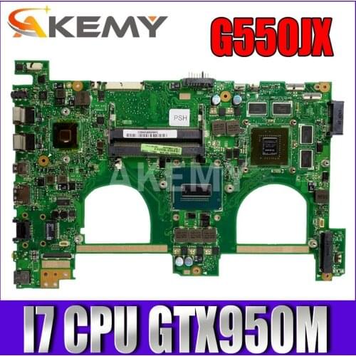 Akemy Laptop motherboard for ASUS VivoBook N550JX N550JK N550JV N550J original mainboard I7-4720HQ/4700HQ GTX950M-4GB