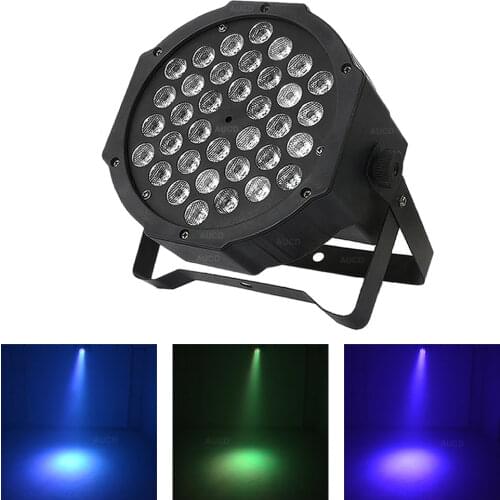 AUCD Mini 36W Red Green Blue LED PAR Lamp DMX Disco Ball Spotlight DJ RGB Wedding Party Show Stage Spot Strobe Lights LE-Par36