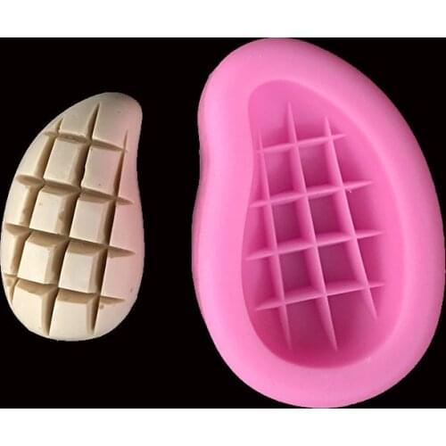 Minsunbak Knife cut mango Fruit aroma gypsum silicone mold Handmade soap candle mould