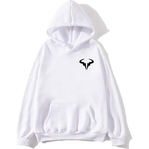 New Fashion Printed Fleece Hip Hop Casual Hoodie men Big Yards Sweatshirts Rafaels Nadal Natto Bull Logo Pullover Hoodie