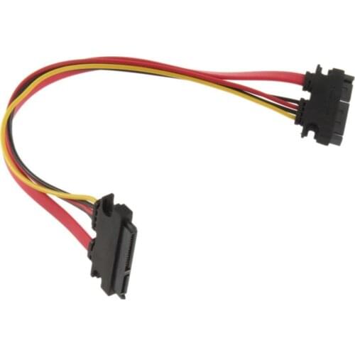 Newest 30cm/50cm SATA Combo 15 Pin Power and 7 Pin Data Power cable hard drive male to female extension cable