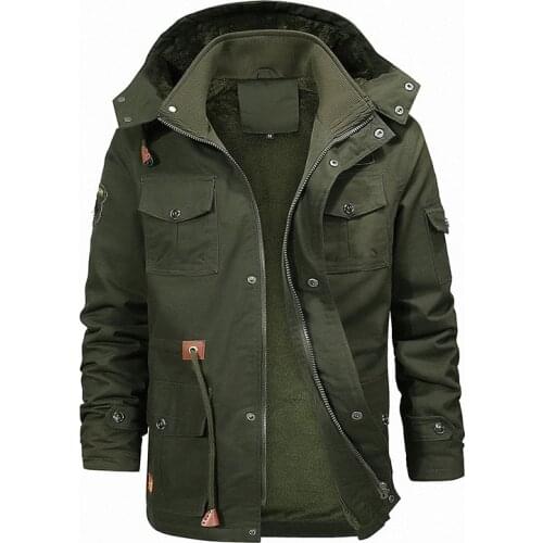 2019 New Winter Men Plus Velvet Jacket Coat Long Section Fashion Trench Coat Brand Casual Fit Overcoat Jacket Male Plus Size 4XL