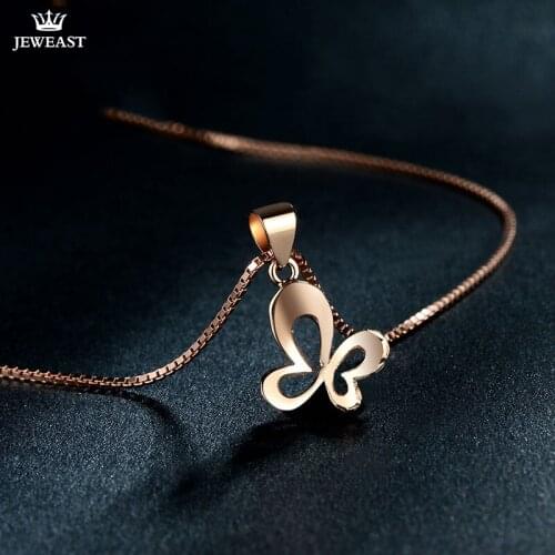 18K Pure Gold Pendant Real AU 750 Solid Gold Charm Nice Butterfly Upscale Trendy Classic Party Fine Jewelry Hot Sell New 2020
