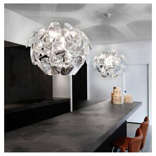 E27 60W Transparent acrylic pendant lamp