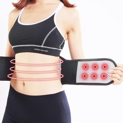 Self-heating Waist Protection Belt Men Women Lumbar Back Brace Widen Breathable Hot Pressing Process Magnet Warm Decompression