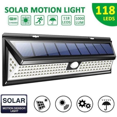 Solar three-sided wall light with LED human body induction light outdoor light garden lighting garage light garden street light