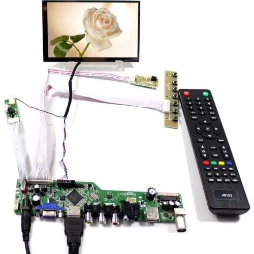 TV+PC+HD MI+CVBS+RF+USB LCD Driver Board With 5.6inch LTD056ET3A 1024x600 LCD Screen