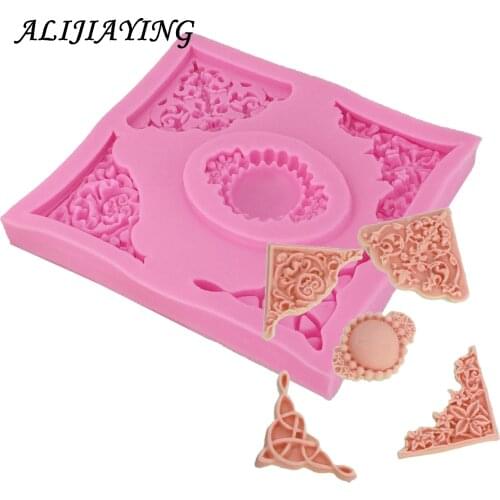 1Pcs Lace Silicone Mold,Sugarcraft Cake Decorating Tools,gem Fondant Chocolate Molds Cake Border Mould D0924