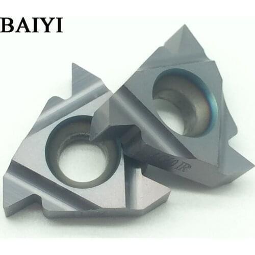 10pcs 16IR AG60/16ER AG60 SMX35 carbide inserts Thread cutting lathe tool Thread cutter CNC machine 16ERAG60/16IRAG60
