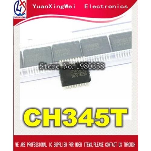10pcs/lot CH345 CH345T USB transfer MIDI chip SSOP20 Free shipping