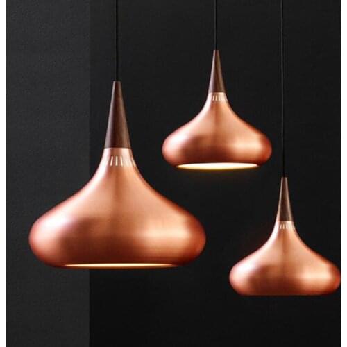2020 NEW lamps pendant lights design Wood and aluminum lamp restaurant bar coffee dining room LED hanging light fixture