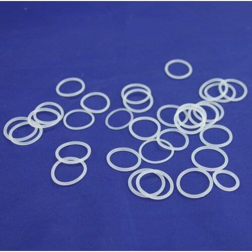 CS 1mm OD 4-40mm White Food Grade Silicon Rubber O-Ring Seals Gasket