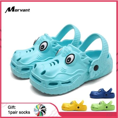Kids Slippers Cute Cartoon Style Childrens Indoor Slippers Non-slip soft bottom Boys Girls Outdoor Shoes Summer Kids Slipp