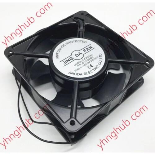 JING DA FAN JD12038AC Server Cooling Fan AC 220V 0.06A 120x120x38mm 2-Wire