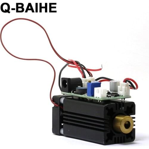 Violet blue laser 405nm 50mW focusable Dot laser module 12V TTL +long time working