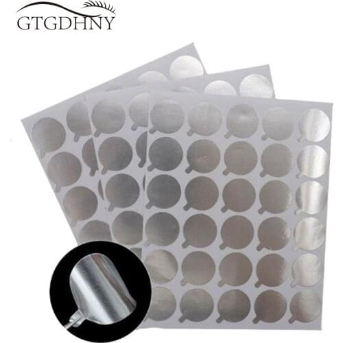GTGDHNY New 300pcs disposable Eyelash glue holder Pallet Eyelash Extension glue pads Under Stand Eyelash Eye Beauty Tools