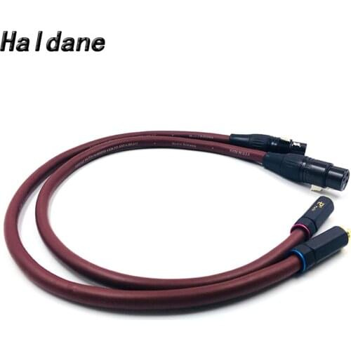 Haldane HIFI pailiccs RCA to XLR Female Cable XLR Balanced Reference Interconnect Audio Cable for TARA Labs Prism OMNI 2 Wire