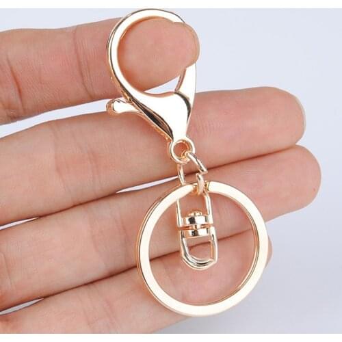 Fashion Zinc Alloy Mutil Styles Lobster Clasp Key Chains For DIY Jewelry Making Accessories Women Bag Car Key Holder Trinket