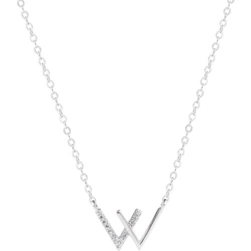 Oofoo Store Double Necklace Female Sterling Pendant Temperament Personality Clavicle Chain Creative Gift