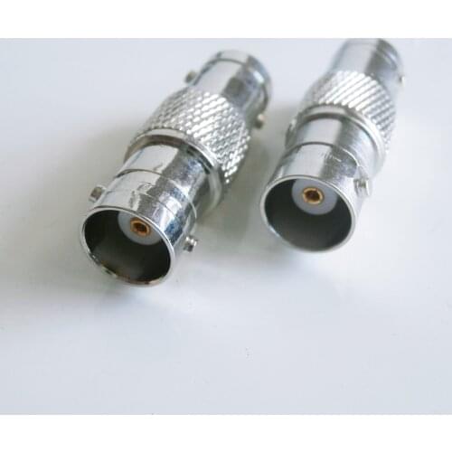 BNC To BNC Cable Connector Socket Q9 BNC Female to BNC Female Plug Nickel Plated Brass Straight Coaxial RF Adapters