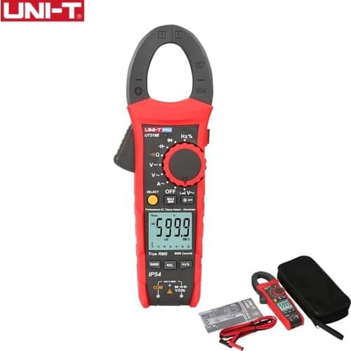 UNI-T UT219E 3 5/6 LCD Backlight Current Voltage Tester Professional AC 600A True RMS Clamp Ammeter Frequency Meter