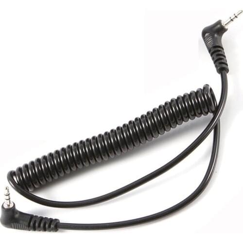 2.5mm Spring Remote Cable For Sony Benro Weifeng Jib EL LANC Zoom Controller 1m