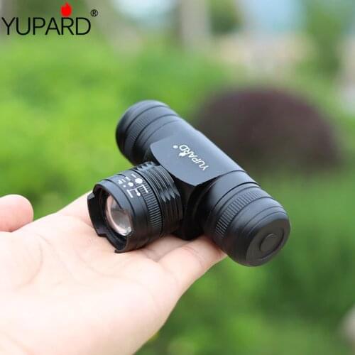 YUPARD T6 LED Headlight Headlamp1000Lum Zoomable Zoom IN/OUT Adjust 5 Mode Waterproof 3xAAA 1x18650 rechargeable battery camp