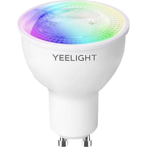 Yeelight GU10 S-mart Bulb Intelligent Lamp AC220-240V 4.5W WI-FI APP/Voice Control Dimmable 16 Millions Colors for Living Room