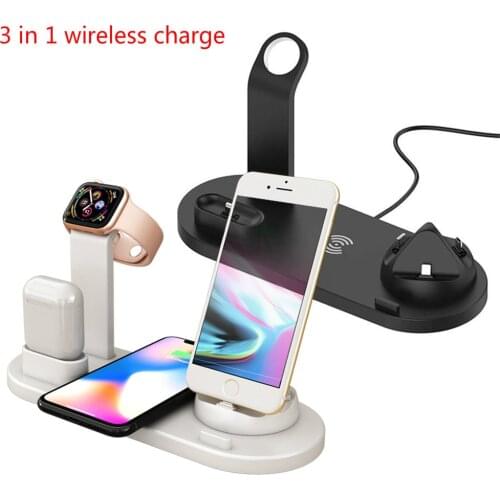3 in 1 Charging Dock Holder For Apple Watch iPhone X XS XR MAX 7 8 Plus Airpods Dock Wireless Charger Stand Station Mounts Base