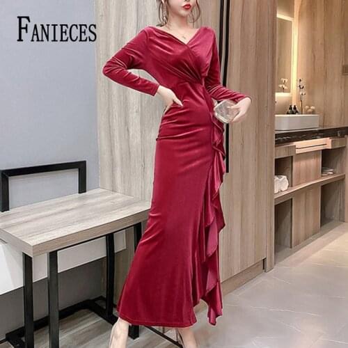 Women Spring Fall Dresses Fashion Sexy Summer Long Bodycon Evening Party Elegant Gowns vestido de mujer платье 2021