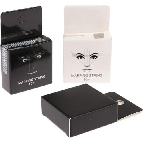 1PC White/Black Microblading Mapping String Permanent Makeup Pre-Inked Eyebrow Marker Thread Brow Positioning Tool Dropshipping