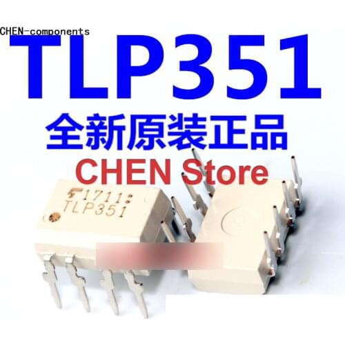 10pcs Original imported brand new original optocouplerTLP351 straight Insert DIP