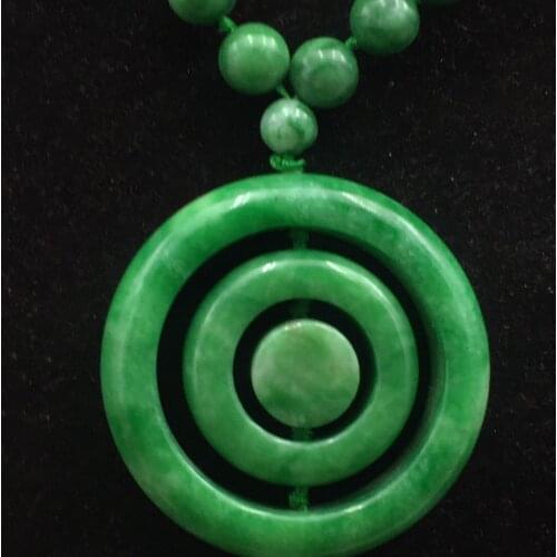 100% Natural A Grade jade ICY Jadeite Pendant Safety Buckle Ancient Sweater chai