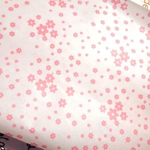 200 Wholesale Pink Flower 25x35cm Sandwich Wrap Paper,Food Wrapping Wax Oil Greaseproof Paper CH5042721