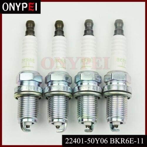 4-6PCS 22401-50Y06 BKR6E-11 2756 Spark Plug For Nissan Toyota Suzuki Altima Sentra Infiniti QX4 2240150Y06 BKR6E11-2756 BKR6E11