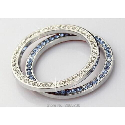 Car styling circle Ignition switch A key to start the car key ring diamond for Mazda 2 3 5 6 8 CX-3 X-4 CX-5 CX 7 accessories