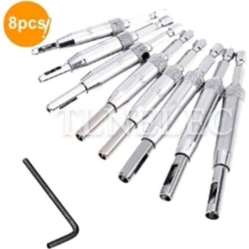 Doors and Windows Hinge Hole Opener Carpenters Hole Puncher Hexagonal Drill Positioning Special Shape Drilling Set