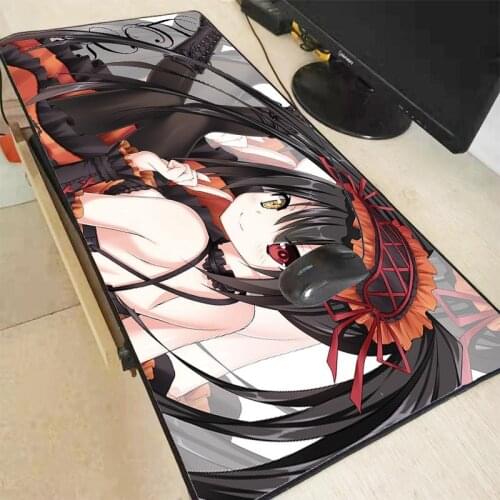 XGZ Dead A Live Anime Girl Large Gaming Keyboard Waterproof Mouse Pad Lock Edge Anti-slip Game Mice Pad Desk Mat for LOL CSGO