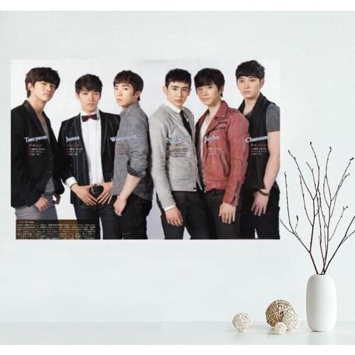 Nice 2PM Poster Custom Canvas Poster Art Home Decoration Cloth Fabric Wall Poster Print Silk Fabric