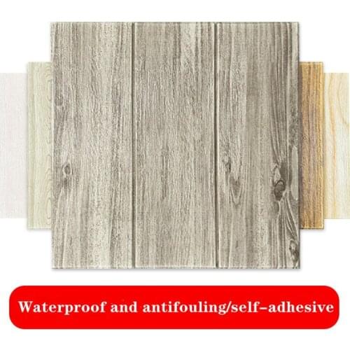 Wall Paper 3D Self-Adhesive Brick Marble Imitation Embossed Diy for Kids Room Kitchen Bedroom Waterproof Sticker 3D Wallpaper