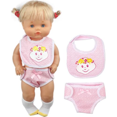 2020 New Cute bikini Fit 40cm 41cm Doll Nenuco Ropa y su Hermanita Purple Long Sleeves T-shirt Purple Dots Pants With Hat